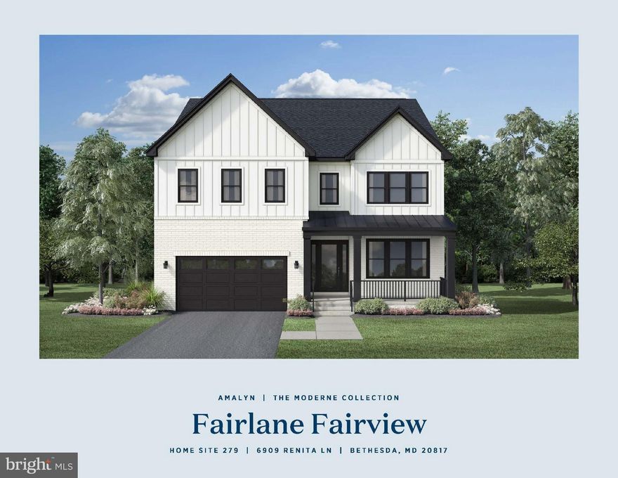 Visit Amalyn, an exquisite amenity-rich community located in Bethesda! Fairlane Fairview home ready for a March 2025 move in! Welcome to this stunning home boasting an inviting open floorplan that seamlessly connects the chef's kitchen with its modern two-toned cabinets and white quartz countertops to the spacious living and dining areas. Revel in the absence of carpet throughout, accentuating the sleek hardwood floors. The main level offers a private office with elegant French doors, perfect for working from home. Upstairs, the primary bedroom impresses with its expansive dual closets, while the ensuite bathroom features a luxurious rainhead shower and a spa-like tub for ultimate relaxation. A versatile loft on the bedroom level offers endless possibilities. The large, finished basement includes an additional bedroom and bath, ideal for guests or a growing family. Outside, a covered deck awaits with a gas fireplace, perfect for year-round enjoyment and entertaining. This home exemplifies modern comfort and sophisticated living at its finest.