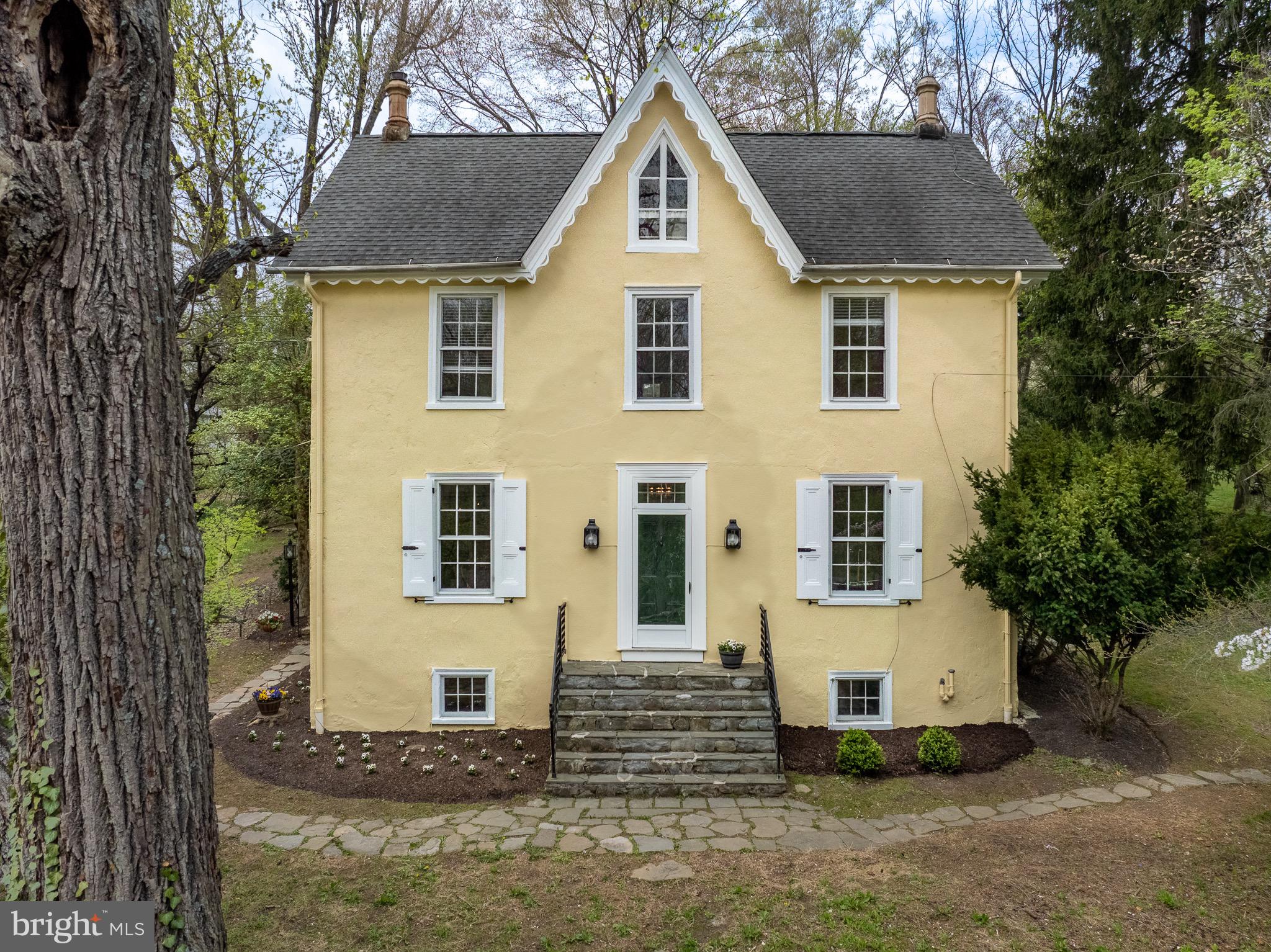 Welcome to 1446 Conestoga Road, a lovingly preserved and thoughtfully updated 5 bedroom, 1.5 bathroom home on 1 acre in highly desirable Chester Springs.
Originally built in 1792, this historic gem blends timeless character with modern convenience. From wide-plank floors and original millwork to the updated family room and eat-in kitchen, every space tells a story while offering comfortable, functional living.
The original house boasts a lovely living room and dining room that truly keep its original detail and an additional family room and eat in kitchen, creating more character and space to the first floor. Recent improvements (see full list online) make this property truly turn-key: Fresh paintwork on the interior and exterior, new landscaping, new septic (2021) complete plumbing and electrical upgrades and a 2019 roof replacement.
Upstairs, you’ll find four spacious bedrooms and a full bath, plus a beautifully refinished attic—ideal as a 5th bedroom, office, or flex space. A detached garage and large side yard provide additional function and charm. There’s even secondary access via a side road and a newly added parking area for easy additional parking and entertaining.
This home has been well maintained and loved! It is truly turn key and ready for you! Schedule your showing today!