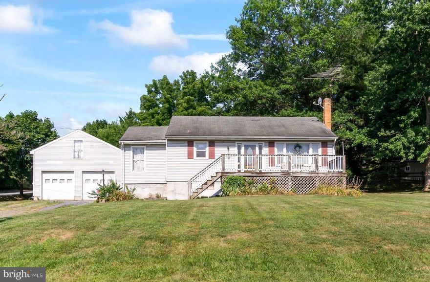 Welcome to 505 S. Adams Street, located in the quaint town of Woodsboro in the heart of Frederick County.  This charming home has so much to offer!  You are greeted by gleaming hardwood flooring throughout the main level with plenty of windows to invite warmth and natural beauty.  The main level offers a living room open to the eat in kitchen, two bedrooms and a full bathroom, and an office/sitting room with closet for storage space.  The attic has a wooden floor providing plenty of space for storage.  The basement offers a second full bathroom, a laundry area, a recreation room with propane fireplace, and utility room.  Central A/C replaced in 2023.  Outside is a detached two car garage with workspace, a propane fireplace, plenty of electrical outlets and storage cabinets.  Above the garage is a studio space that would be just perfect for an office, or crafting, or yoga!  And, do you enjoy hosting parties or gatherings?   There is plenty of space with the covered pavilion equipped with two picnic tables, and a half an acre lot!  There are two sheds for plenty of storage.  Woodsboro is described as the best of living in a close knit community where your neighbors are your friends and know each other by name. Small Town Living at It’s Best.  This gem won't last long!  Schedule your Showing today!  Being Sold As Is.
