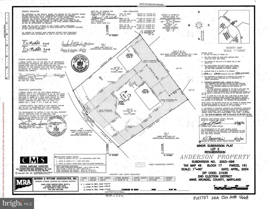 BRING YOUR OWN BUILDER! Gorgeous 2 acre treed lot close to the South River & the Bay and surrounded by beautiful million dollar plus homes.  Davidsonville has quick access to Route 50 and Route 97 for commuting to Washington, D.C., Annapolis, the Fort Meade area, Baltimore, the Naval Academy, the Anne Arundel County Medical Center & more!