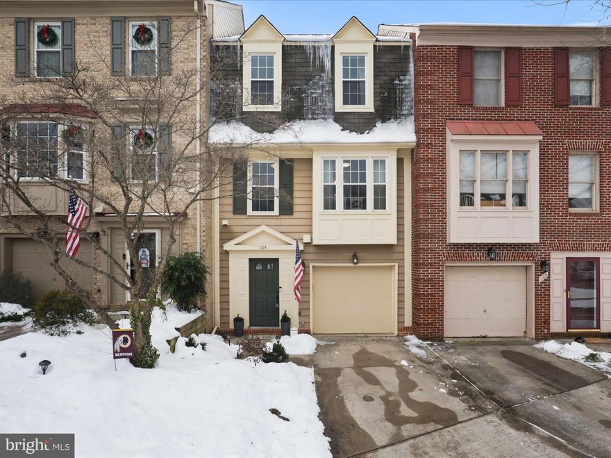 Welcome to 105 W Locust Street! This beautifully updated 3-level townhome, located in the heart of historic Occoquan, offers a perfect blend of modern living and convenience. With 3 bedrooms, 2.5 bathrooms, and over 1,800 square feet of finished living space, this home is designed with both comfort and style in mind. Upon entering, you're welcomed by an open foyer leading to a versatile recreation room, featuring a wet bar, gas fireplace, half bath, and direct access to a private fenced-in yard. The second floor offers an open-concept layout with abundant natural light and hardwood floors. A large deck off the living room offers the perfect space for grilling and outdoor dining. The gourmet kitchen is a chef's dream, with granite countertops, stainless steel appliances, high-end cabinetry, a breakfast area, and a picture window. The seamless flow between the kitchen, dining, and living areas creates an ideal space for hosting friends and family. The third level is dedicated to rest and relaxation, with a primary bedroom featuring vaulted ceilings and skylights. A spacious walk-in closet and a luxurious ensuite bathroom complete the retreat. Two additional bedrooms and a shared bathroom provide ample space for family or guests. Located just a 5-minute walk from downtown Occoquan, enjoy boutique shops, art galleries, cafes, and waterfront dining. Outdoor enthusiasts will love easy access to water activities on the Occoquan River and exploring nearby scenic parks and hiking trails. Commuting is a breeze with easy access to major highways and the VRE station, making it simple to reach Washington, D.C., and surrounding areas. This townhome is the perfect combination of riverside living, historic charm, and modern convenience. Don’t miss the opportunity to make 105 W Locust Street your new home! OFFER DEADLINE Monday 1/20 at 12pm.