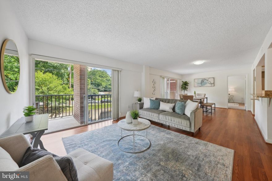 Welcome to Horizon House! This bright and spacious 2-bedroom, 2-bath unit features 1,115 square feet of living space, an open kitchen, multiple balconies, and garage parking. 

Enjoy the convenience of all utilities included in the condo fee, along with amenities like a 24/7 concierge, pool, tennis court, community grilling area, and a rooftop deck. The unit includes a deeded garage parking space. 

Two-bedroom floor plans in the community are rare as this is the first 2-bedroom condo on the market at Horizon House in 9 months. This floor plan has an optimal layout as the bedrooms are located on opposite sides of the living room for additional privacy.  Both bedrooms have an ensuite bathroom and tons of closet space. The living room has two balconies, each of which can also be accessed from the two respective bedrooms. 

Located near the Pentagon City Metro, Fashion Centre at Pentagon City, Amazon HQ2, and Reagan National Airport, this condo offers easy access to shopping, dining, and transportation. Experience comfortable living in a prime location!