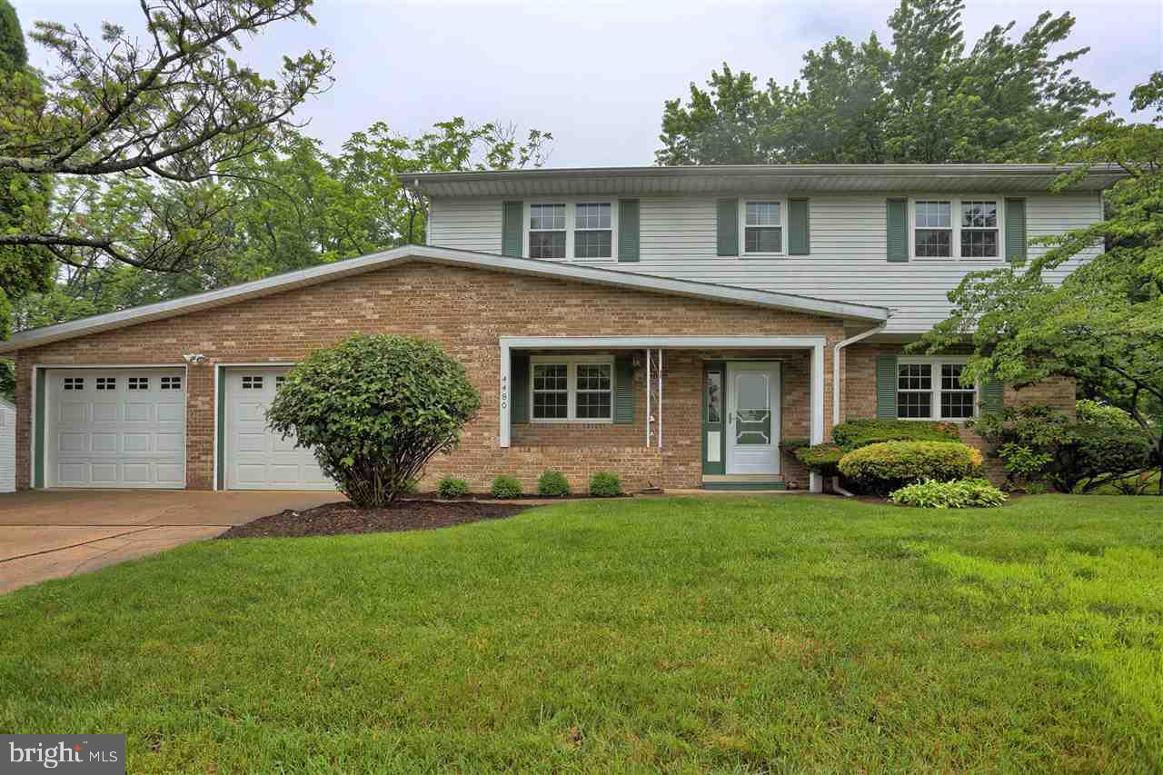 Nestled in Old Colonial Village is this truly great 4 bedroom 2.5 bath home on .23 acre lot! Eat-in kitchen comes with all appliances, gracious storage and lots of counter space. Formal dining room w/sliders to peaceful and relaxing deck overlooking secluded backyard. Living room, family room, powder room and laundry room all on 1st floor. Master bedroom w/dual closets plus private full bath having new 5? ceramic shower w/seat & clear glass wall. Newer vinyl insulated glass windows & attached 2 car garage.
