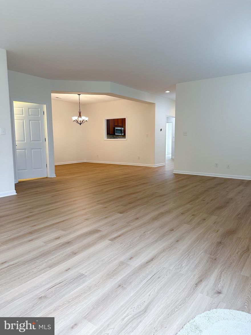 Owner pays HOA fees. This 55+ community is a highly sought after neighborhood with  outdoor pools, Golf Course, scenic walking trails, community center, tennis courts and tot lots for your family visitors.
This end unit has been freshly painted, new LVP floors installed, professionally cleaned and is move in ready! Tenant obligated to all utilities.