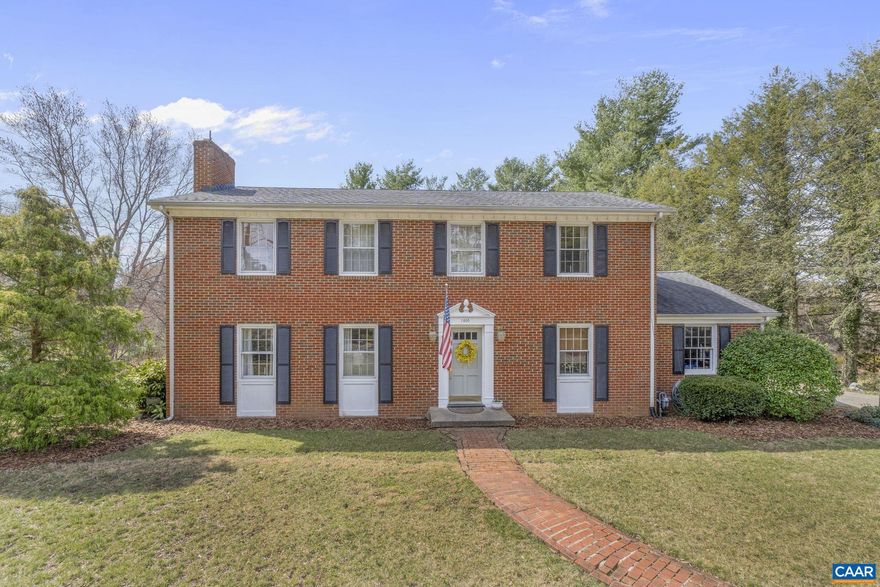 GEM ALERT* Renovated brick home that nestles up to the Orchard Creek golf and swim club in the Brandon Farms neighborhood. This classic 4 bedroom home provides a traditional floor plan with daily living with newly refinished oak hardwood floors throughout the main level; featuring an oversized Family room, elegant Dining room & gorgeous study. The fully renovated Kitchen includes all new appliances, cabinets, granite countertops, all fixtures and a custom, handcrafted coffee bar. Past the Laundry and drop off area with LOADS of built in cabinetry for all of your storage needs you'll step into the relaxing and spacious Sunroom. Second floor boasts 4 nicely sized Bedrooms, 2 renovated full bathrooms that are showstoppers, and MORE STORAGE with hall closets & a walk-up floored attic. The Walk-out basement provides potential for so much more. You'll love exploring the landscaped yard with vast gardening beds & blooming daffodils. Convenient location, close to shopping & interstate 64.