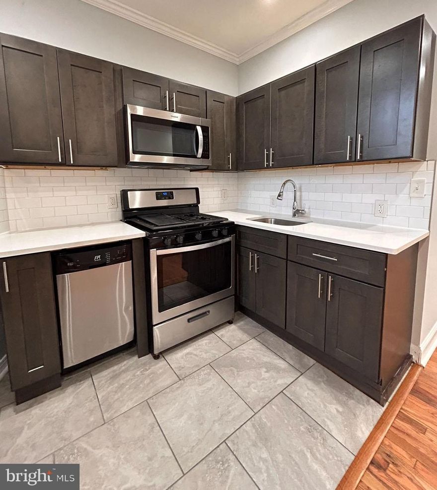 Now available for immediate move in! This recently renovated 2 bedroom, 1 bathroom apartment home in Wynnefield features hardwood floors, recessed lighting, a spacious bathroom, stainless steel appliances and a full basement with W/D connection. Newer central air conditioning and heating system. Conveniently located near City Avenue, St. Joseph’s University, the Mann Music Center, and Fairmount Park.  Non-refundable application fee is $45 per adult to run credit and background checks. 12 month lease required. Cosigners are not accepted. Renter pays all utilities- electricity, gas, and water. No smoking please.  Please reply to this ad for video tours, application instructions, and more information. No text messages please.