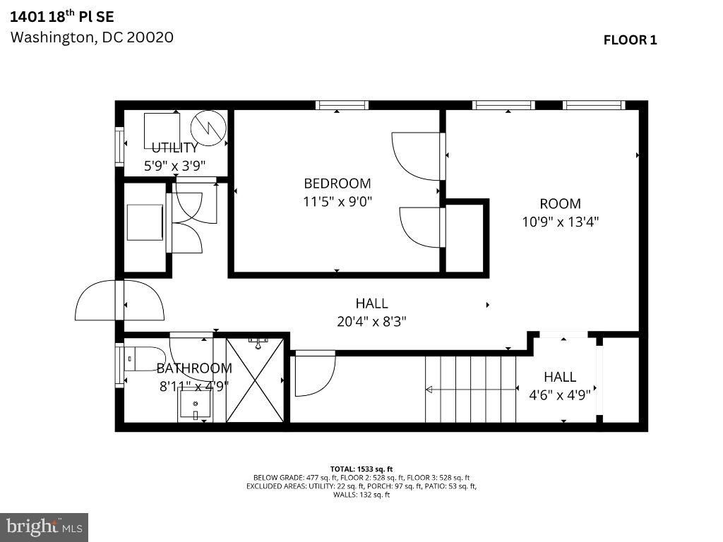Photo of 1401 18th Place SE, WASHINGTON, DC 20020 (MLS # DCDC2228034)