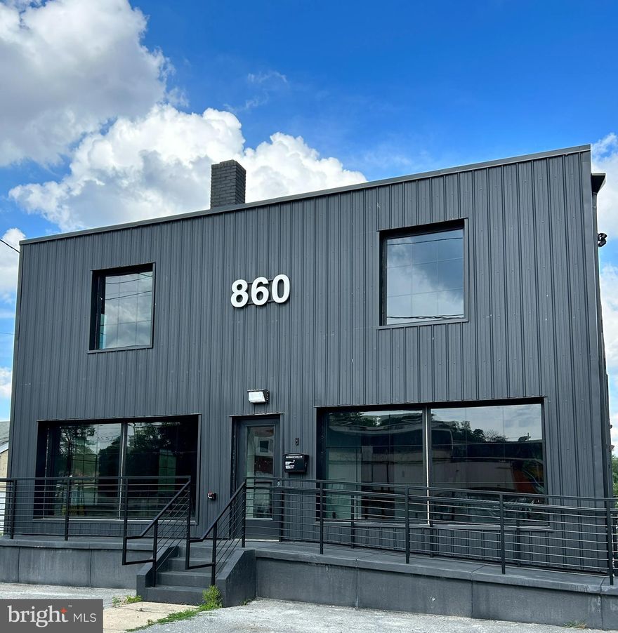 THIS LISTING is for SUITE 204 - which is located on the second level and contains 211 SQft. Welcome to 860 Pennsylvania Ave.  This former warehouse has been gutted and rebuilt sparing no expense. While creating a beautifully unique space. This is truly Old Hub City warehouse character meets brand new, with state-of-the-art amenities.   This building's office suites are all inclusive. Just bring your desk and files...and you are in business! All utilities and internet included in lease price.  Tenants will also have use of two beautifully decorated shared conferences rooms and a common area lobby. This is a win/win. You get a reasonably sized,  affordable private office space, with the use of huge, professional conference rooms for client meetings or other uses as needed. Located just outside downtown Hagerstown and convenient to both I70 and I81. There are 8 suites total ranging from 171 sq feet to 466 sq feet.