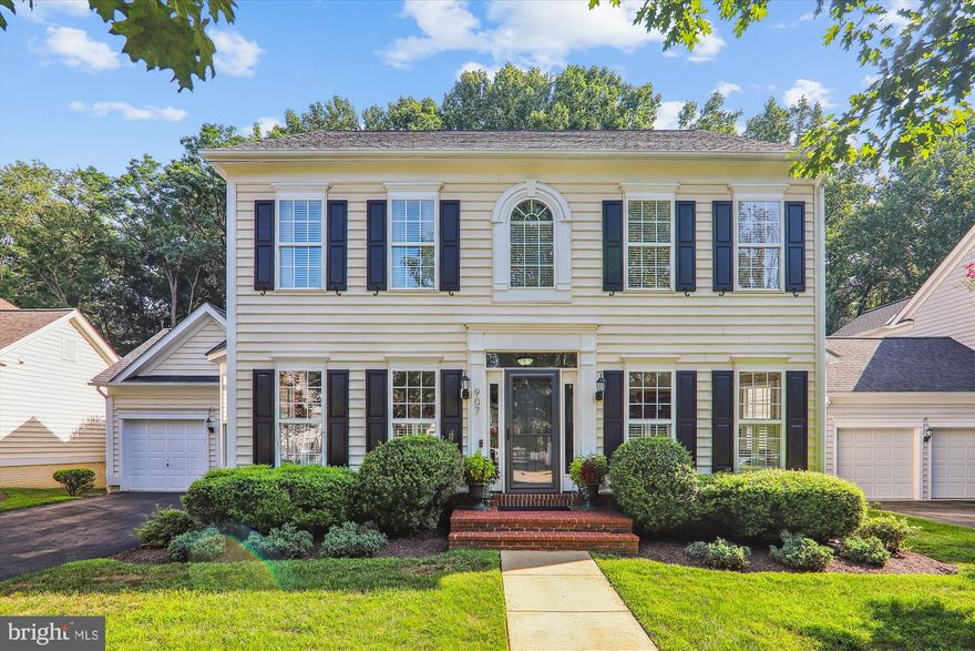 Welcome to this beautifully updated Savannah II model by Michael Harris Homes, ideally located in the sought-after Lakelands community. This spacious residence offers over 4,500 square feet of living space, with four bedrooms and three and a half bathrooms, all situated on a premium lot overlooking parkland and jog/walk trails. The main level features hardwood floors throughout, a welcoming foyer with coat closet, a private office with French doors, and elegant living and dining rooms filled with natural light from bay windows. The spacious family room boasts built-ins, a wall of windows, and a stone gas fireplace, flowing seamlessly into the gourmet kitchen equipped with stainless steel appliances, Corian countertops, a kitchen island, breakfast bar, and a sunny breakfast area with access to the deck, backyard, and trails. A mudroom/pantry and powder room complete the main level. Upstairs, the luxurious primary suite includes tray ceilings, a sitting/dressing room, two walk-in closets, and a spa-like bath with dual vanities, soaking tub, tiled shower, linen closet, and a private water closet. Three additional bedrooms, all with ceiling fans, a hall bath, laundry area, and linen closet complete the upper level. The lower level offers an expansive recreation room with wet bar and walk-out access to a flagstone patio with a stone wall and steel iron fence, as well as a bonus room with walk-in closet, playroom, full bath, and generous storage space. This home perfectly blends elegant design with functional living and scenic surroundings—welcome home!

Upgrades and improvements include: Power wash—2025, HVAC dual zone, inside and outside—2023 and 2017, Carpet—2023, Front door inc full frame with windows—2023, Hot water heater—2021, Washing machine—2021, Painted exterior—2020, Paint interior—2019 & 2021, Roof—2018, Dryer—2015, Mud/pantry room—2008, Built ins and stone fireplace in family room—2008, Playroom with built-in train tracks along ceiling—2007, All closets - custom built-in—2005, Finished lower level with wet bar, full bath and built-ins—2004, Stone wall and steel iron fence—2003, Flagstone patio under deck—2003, Deck—2001, Stereo speaker system throughout interior and exterior of home—2000, CAT5 wiring throughout house—2000.