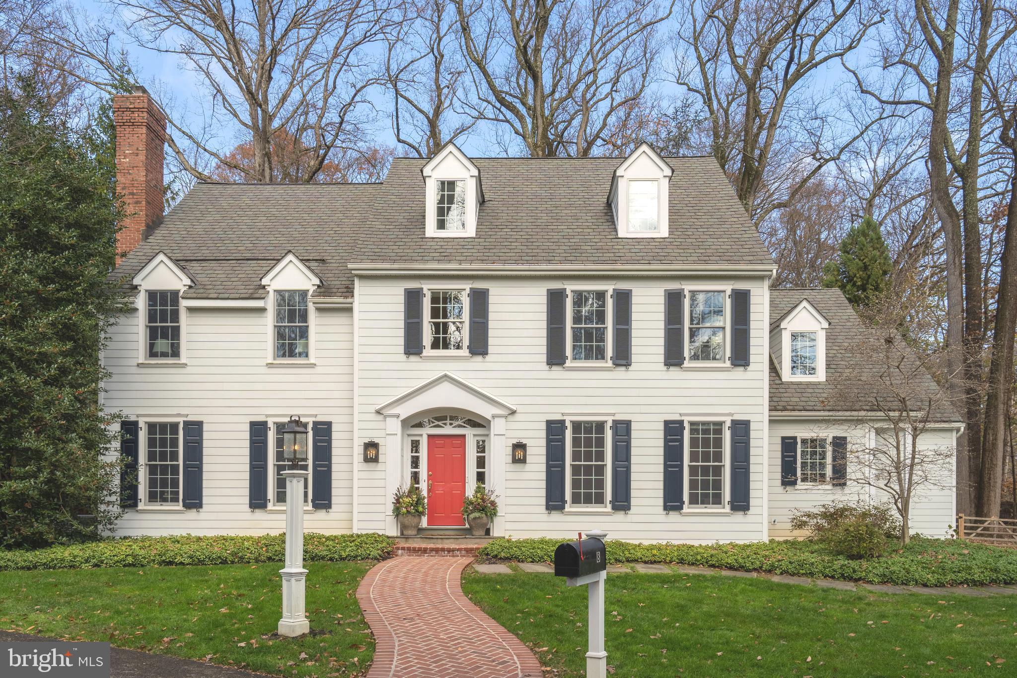 Classically beautiful three-story colonial with 5 bedrooms, 3.5 baths in the award-winning Radnor School District situated on a .89 acre lot. Walking distance to downtown Wayne with its shopping, restaurants, library, train station, etc. and just across the street from the lovely Fenimore Woods Park. All this convenience, yet this home is nestled on a quaint private lane. Walk down the herringbone brick front path, and once inside you will find a gracious 2 story foyer with a delightful living room on the left complete with custom built-ins and gas fireplace with marble surround, and a stunning dining room to the right. Tucked behind the living room is a half bath and an office with handsome built-in bookcases and a separate closet, allowing for a potential 6th bedroom if needed. Continue down the hall to the stunning eat-in kitchen and family room, both drowned with natural light from the walls of windows overlooking the flagstone patio and private backyard with plantings that blooms throughout the summer. The kitchen was recently remodeled from top to bottom with quartz countertops, custom cabinets, stainless steel appliances, large center island with seating, separate counter area with beverage center and a large walk-in pantry. The family room is spacious and cozy, boasting cathedral ceilings, a wall of built-in bookshelves, exposed beams, and a large wood-burning fireplace with stone surround already wired for a TV. Off the kitchen is a second counter area with built-in cabinets, which leads to the mudroom with laundry and provides access to the large 2-car garage as well as a side door out to a covered porch and driveway. On the second floor you will find a large primary suite with space for two seating areas and dual walk-in closets, plus a luxurious bath with quartz-topped double vanity, beautiful soaking tub surrounded by windows, programmable radiant heat marble tile floors, and a tiled walk-in shower. Completing this floor are 3 additional bedrooms and a spacious hall bath with dual vanity. On the third floor find a private suite with space for an office and guest bedroom combination, along with a full bath. The basement level is unfinished and dry with high ceilings. It is perfect for storage and casual play (pool table included) but could also be nicely finished into additional living space if needed. Outside find a beautiful flagstone patio perfect for outdoor dining and a large rear yard - complete with the perfect tree swing! The home is equipped with a whole-home generator and newer Anderson windows. Sellers prefer a July settlement to allow their children to finish the school year before relocating out of the area. Note, there will soon be sidewalks at a neighboring community for an even easier walk to downtown Wayne. This home truly has it all, schedule your tour today! Don’t miss the full motion video tour. NOTE: A recent appraisal shows square footage in public records does not include the third floor! Actual above grade sqft is 4,521 (see appraisal schematic in documents section).