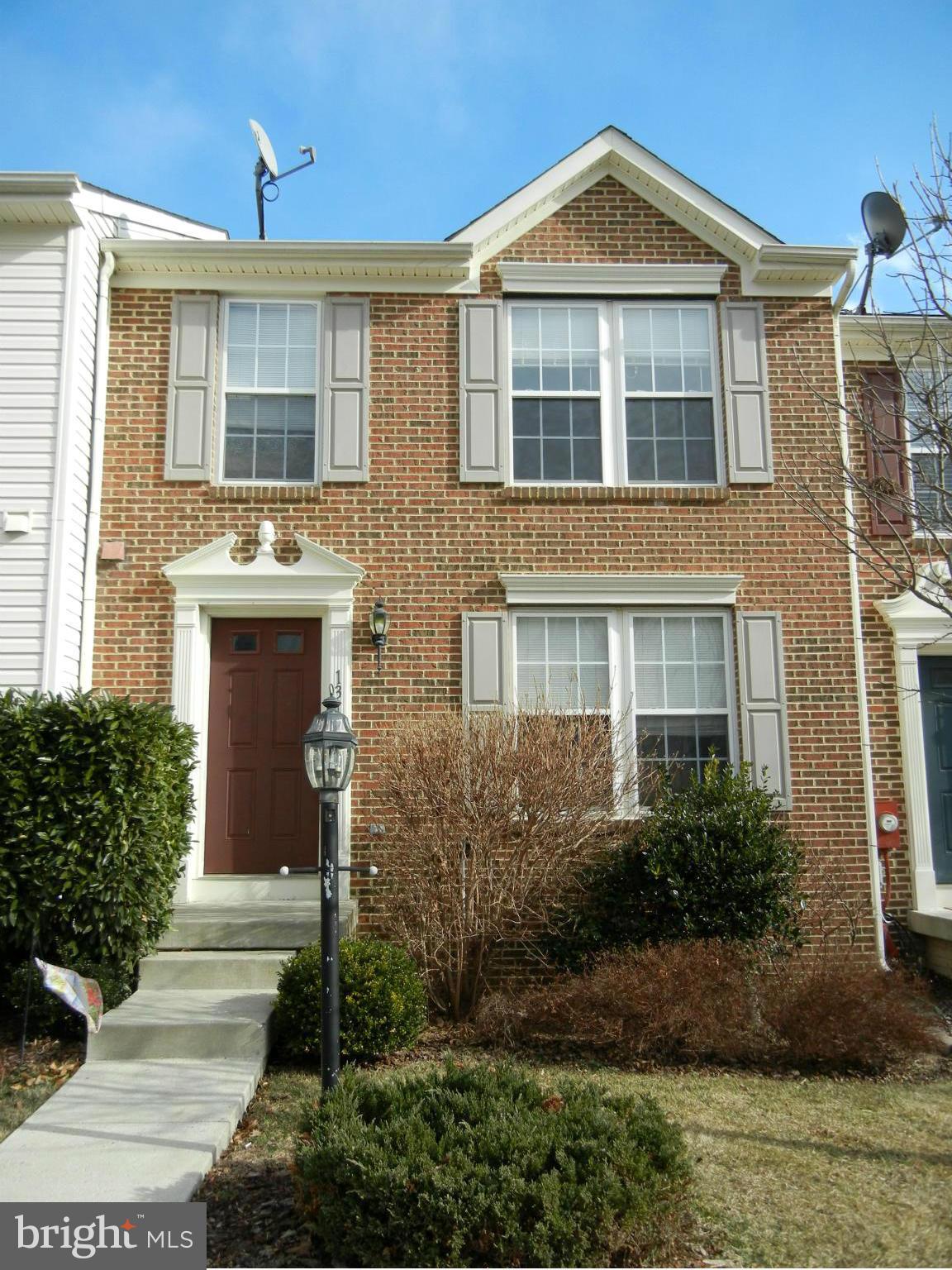 Townhouse for rent in great commuting location . Kitchen has a small eating area and a breakfast room. Basement level is mostly finished and has a walk-out door. New carpet and fresh paint through-out!
