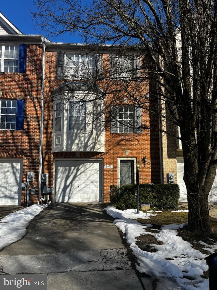 Spacious 3 Story Townhouse with Garage for Rent!  This 3 bedroom, 4  bathroom home features an open floor plan, attached garage and and fully finished basement.  The main level features a spacious living room, open kitchen with kick out for a breakfast table, separate dining room and a 1/2 bath.  The upper level features 3 bedrooms, a full bath in the hall as well as primary bath suite.  The finished basement offers a large rec room and half bath, perfect for a theater room or office.  Also features an attached front loading garage. Sorry, no pets, no exceptions.  Credit score 650+ required to view this home, minimum income 3X rent amount required. Home is conveniently located near shopping, dining, entertainment, Andrews AFB, Bolling AFB, PAX River, Indian Head Naval Base, National Harbor, DC & VA! Shopping, dining, entertainment and PAX River! You'll be away from it all, yet very close! View the 3D tour!! Credit report less than 30 days old is required to view this property! Minimum requirements are 3X monthly rent, credit score of 650.