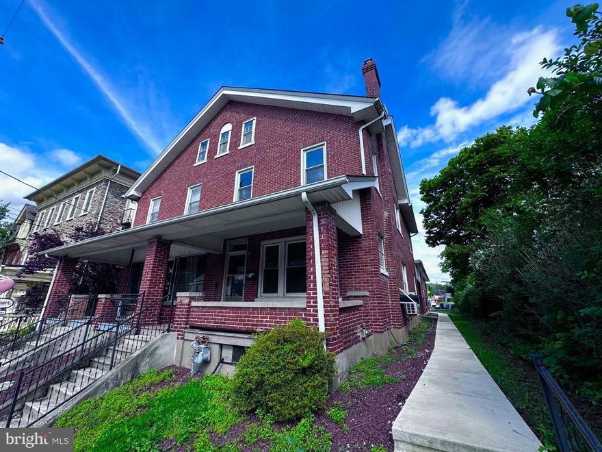 Welcome to 113 S Main St in downtown Coopersburg Borough. Amazing location to walk to the farmers market or have a front row seat to the Halloween parade from your front porch! Updated townhouse style apartment with spacious room sizes and a great layout with tons of storage. The property features 2 zone mini split AC and gas heat as well as a recently updated bathroom and kitchen. Tenants have access to the large attic for storage too. Multiple walk in closets. Tenants in this building share a parking lot in the rear and this unit comes with 2 parking spots off street. The kitchen features gas cooking, cherry cabinetry and granite counter. There are beautiful hardwood floors throughout the main floor and the bedrooms and gorgeous woodwork too. The recently updated bathroom boasts a tile surround tub/shower and a new vanity. Tenants pay water/sewer, gas, electric, trash and provide proof of renters insurance. Pets considered too with additional fees. Dogs up to 40lbs considered. Come check it out today! Easy access to Route 309 and DeSales University.