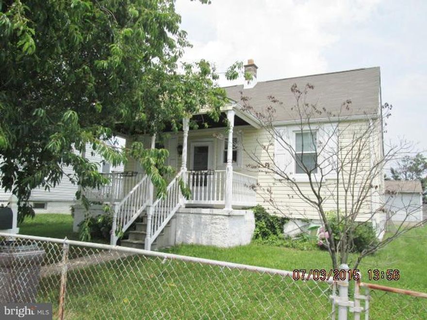 REDUCED! Lots of potential in this Dundalk Cape Cod. Needs some TLC but make it your home or rental property with some sweat equity! Porch front, main level bedroom and bath, unfinished basement. Large rear yard with a shed. Sold as-is.