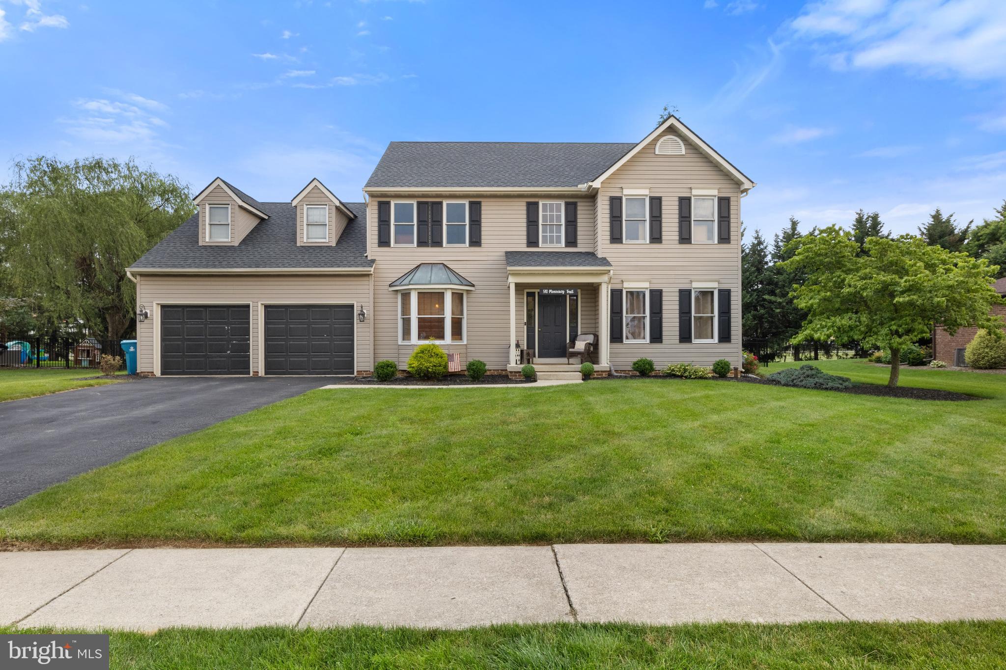 Experience timeless elegance at 510 Monocacy Trail, a stately colonial residence situated in the sought-after Spring Forge community. Thoughtfully designed with that country-feel and comfort in mind, this 4-bedroom, 2.5-bath home offers exceptional living spaces for today’s modern lifestyle. The gourmet kitchen showcases rich black granite countertops and opens gracefully into a welcoming family room featuring an impressive brick gas fireplace—ideal for cozy evenings or refined entertaining. Hardwood flooring flows throughout the main living areas, adding warmth and classic charm. Upstairs, you’ll find four spacious bedrooms and abundant storage, providing a serene retreat for rest and relaxation. The expansive, resort-like deck overlooks a lush, level, fenced-in backyard, offering a private outdoor sanctuary. A new roof ensures peace of mind for the many years you'll call this place "Home". This exceptional property offers unmatched style and comfort—just minutes from York, Hanover, and countless local amenities. Schedule your private showing today.