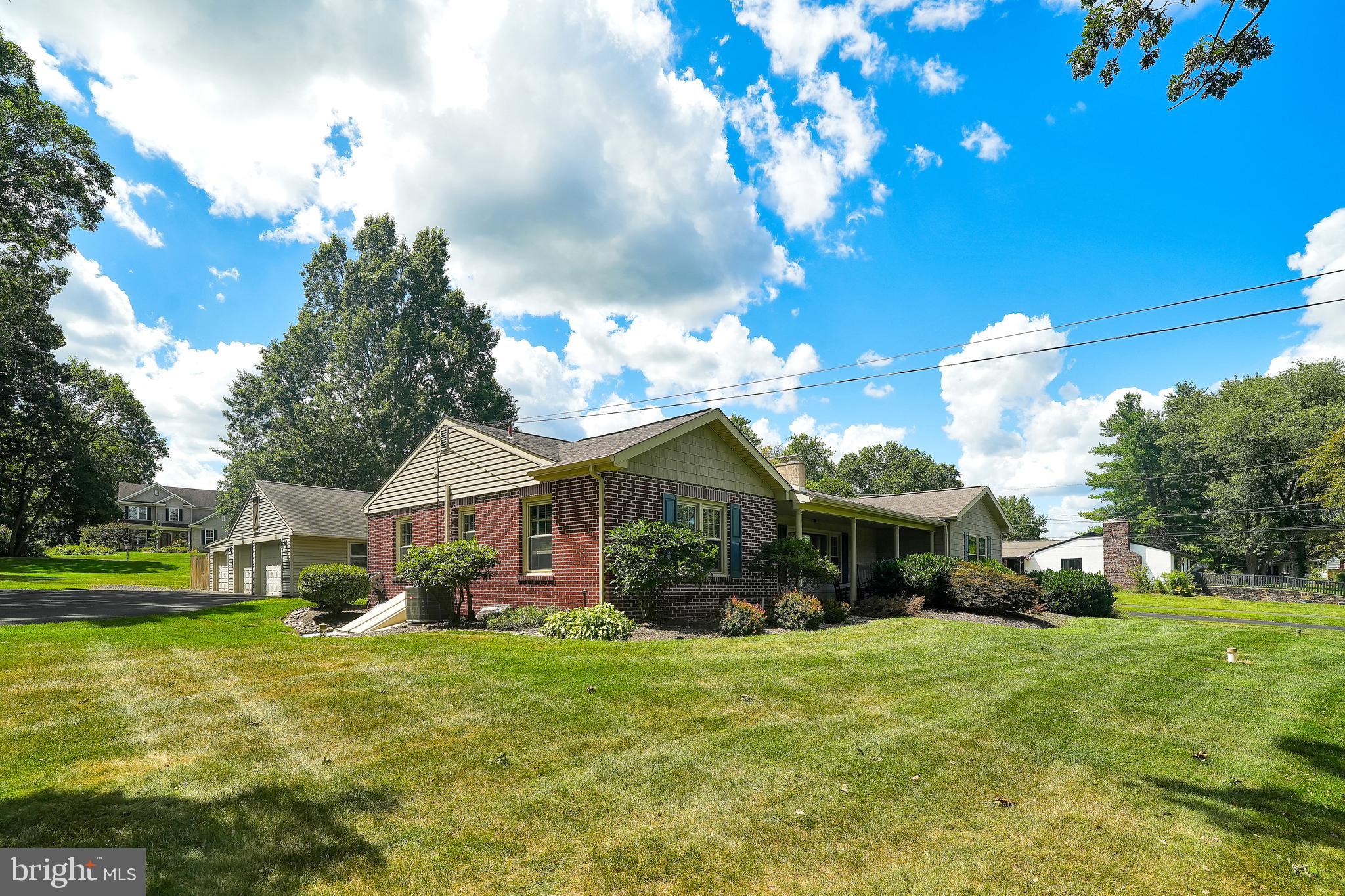 Welcome to 624 Keller Creamery Road—A Meticulously Maintained Ranch in Sought-After Franconia Township. Set on a beautifully landscaped 1.11-acre lot, this move-in-ready 3-bedroom, 3.5-bathroom ranch offers over 2,050 square feet of thoughtfully designed living space in one of Montgomery County’s most desirable neighborhoods.
Surrounded by mature trees and lush shrubs, the expansive yard creates a picturesque backdrop for outdoor living—whether you’re enjoying alfresco dining on the patio, hosting gatherings, or relaxing in a serene, private setting.
Inside, the home welcomes you with a spacious living room and an updated eat-in kitchen featuring tile flooring, granite countertops, stainless steel appliances, a built-in microwave, recessed lighting, and a stylish backsplash—perfect for both everyday meals and entertaining. The main level boasts gleaming hardwood floors throughout the living room, hallways, and the three bedrooms. The primary suite offers a true retreat with a large walk-in closet and a luxurious ensuite bath complete with dual vanities, a soaking tub, and a frameless glass shower with a bench seat. Two additional bedrooms and two full bathrooms provide comfort and convenience for family or guests. The main-level laundry room adds comfort, convenience, and accessibility for you.
The basement adds exceptional versatility, with a powder room and space for a home office, gym, hobby area, or additional living needs, along with ample storage and Bilco door access to the outdoors.
Parking is plentiful with three garage bays. Two garage bays are for cars, and one is for storage. There is also a gravel parking area and a cement parking pad. This is a rare opportunity to enjoy peaceful, private living with room to grow in a welcoming community. Don’t miss the chance to make 624 Keller Creamery Road your new home—schedule your showing today!