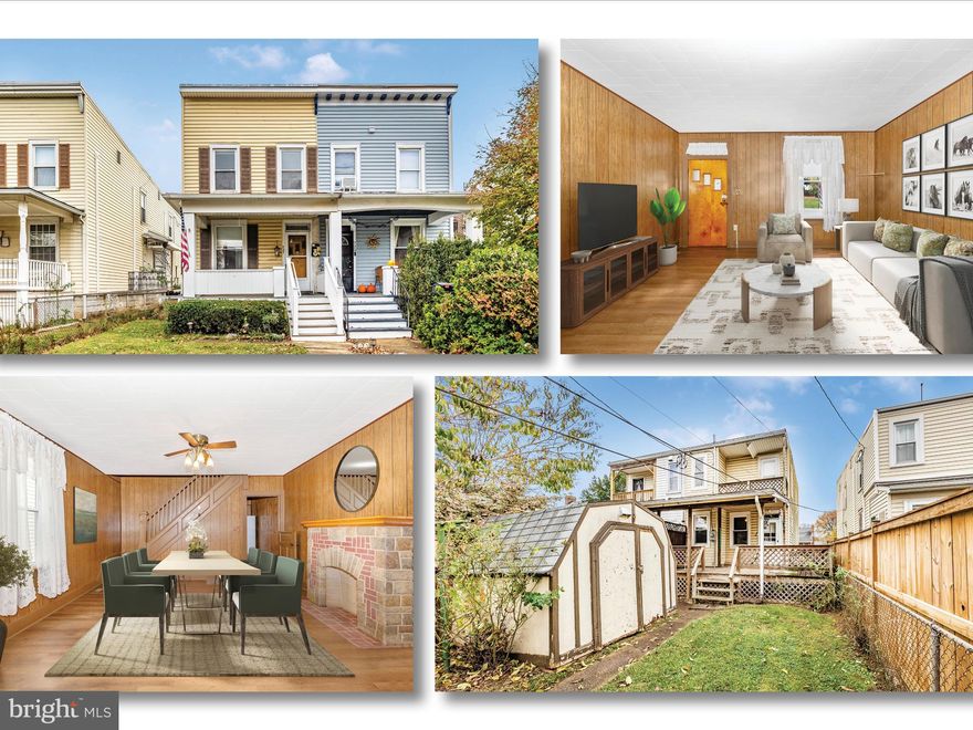 If you're searching for an affordable downtown Frederick home with off-street parking that's move-in ready, look no further—this is your ideal project! A charming wide porch welcomes you as you enter. Inside, you'll discover brand new luxury vinyl flooring in the living and dining room. While the rooms feature paneling, they can be easily painted for a fresh, modern feel.  The kitchen boasts a spacious walk-in pantry and a door that opens to a large deck, shed, and fenced yard—perfect for outdoor entertaining. A convenient 2-car carport is accessible from the alley, providing easy access to your backyard.  Upstairs, you'll find three cozy bedrooms that share a hall bathroom.  The carpet up the stairs and in the hallway is brand new.   With easy access to shopping and all the vibrant festivities Frederick has to offer, this home is a fantastic opportunity. You’re going to love living here!