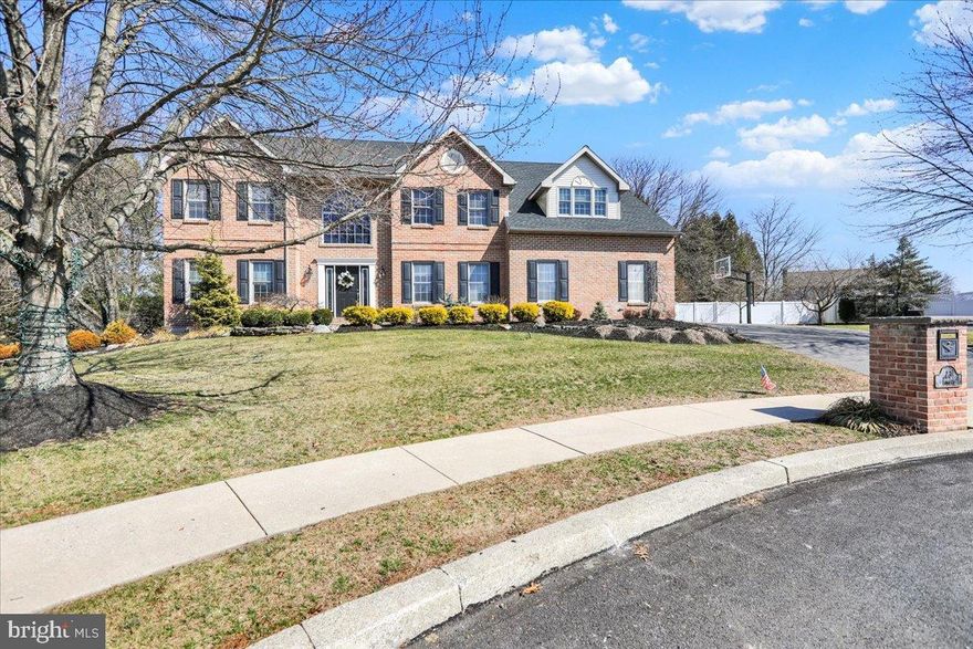 Discover the charm of this stunning Colonial-style home nestled in the desirable Green Valley Estate. To start off there's 5 Bedrooms in this home and 4 of them have their own full baths!!  The 1st Floor Guest Bedroom has a Handicap Accessible Bathroom and Shower and it's own Walk In Closet.  Also all the bedrooms feature a Walk In Closet.  The Owners Bedroom on the 2nd Floor is HUGE and they just remodeled the bathroom featuring a Shower with Water Spraying from all Directions a separate tub and a dual sink vanity.  The NEW owners bathroom looks like something from a magazine... oh and I almost forgot to mention it has a heated floor! This beautifully maintained residence boasts one of the largest lots in the community topping out at over a Half Acre! Offering a serene cul-de-sac setting with a very usable yard perfect for outdoor gatherings and yard games. Step inside to find a thoughtfully designed interior featuring a cozy fireplace, ideal for creating warm memories during chilly evenings.  A Huge OPEN FOYER and a 2 Story Family Room, set this home apart from many that you've seen in this community. The main floor laundry adds practicality to your daily routine, while the enormous finished basement with walkout access provides endless possibilities for entertainment or relaxation. Outside, unwind in your private hot tub while watching conveniently located outdoor TV.  The maintenance free deck also features a built in gas firepit and custom made grilling/bar area for those days that turn into night time fun!  No MORE scraping your windows in the winter... 3 car garage plus a driveway big enough to pull in and out with out any issues. This home is not just a place to live, but a lifestyle to embrace. Don't miss the opportunity to make this captivating property your own!