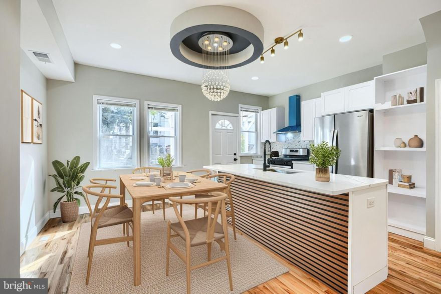 Welcome to this gorgeous renovated townhouse!
 Features include an open layout living room, dining room, and kitchen with hardwood floors throughout the first floor, modern ceiling design, stunning chandeliers, an island, new appliances, a brand-new HVAC system, new roofing, and beautifully renovated bathrooms. 
The finished basement boasts ceramic tiles, and the property also includes a fenced backyard and a nice-sized porch with beautiful scenery in the front. 
Come and check it out!