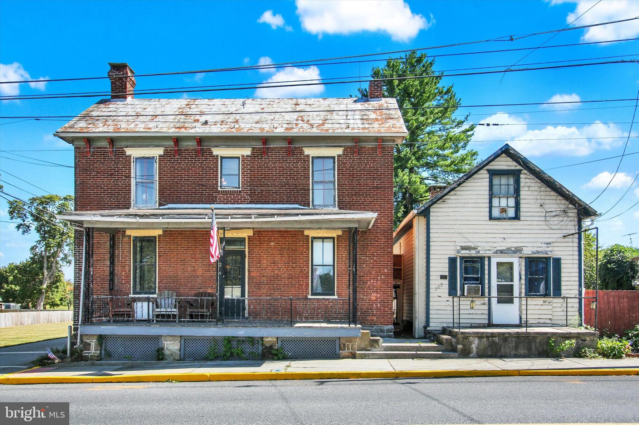 Village Core District of Fairfield Borough. Three different opportunities: 1. Is a two story 2,000+- sq. ft. retail "barn" beautifully renovated in 2007 w/parking lot. 2. A Brick two-story single-family home with living room, dining room, kitchen, study, laundry & half bath on 1st floor. Three bedrooms and 1 bath on the 2nd floor. 3. Spacious detached cottage with living room, kitchen, 1 bedroom & 1 bath currently used as a rental. Close to Gettysburg, golf & skiing at Liberty Resort and close to the Maryland line. Being sold "AS IS" and does not include the store inventory, real estate only.