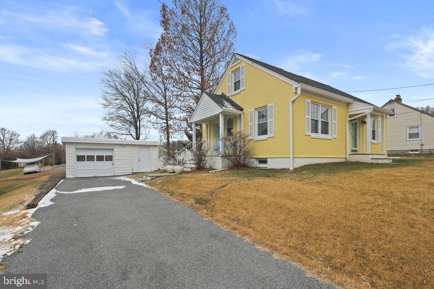 Charming Cape Cod with sparkling personality lives large with plenty of space for everyone and everything set on a generous lot with fully fenced backyard. All the big stuff has been done (roof and gutter guards are one year old, HVAC is one year old, hot water heater is four years old) so she's truly move-in-ready! Two bedrooms + full bath on upper level, two bedrooms and full bath on main. Lovely details abound including French doors, transom windows, built-in bookcases, designer custom paint colors and more. Very large basement (+ 3rd bath) is a blank slate waiting to be transformed in your own vision! Detached one-car garage features an automatic opener and a custom work bench. Your new forever home boasts excellent, highly-rated schools, and is conveniently 5 minutes away from grocery and hardware stores including the charming Downtown Sykesville Area, voted multiple times as one of America’s best small towns, including honors for “Coolest Small Town” and “Best Main Street in America.”