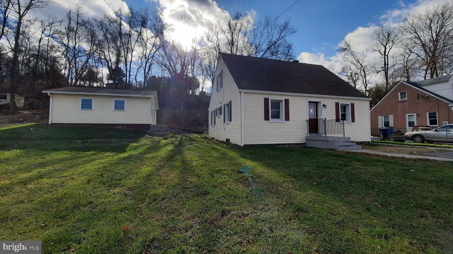 Newly renovated 3-bedroom, 2-bathroom house with a large, detached garage. Full, unfinished, improved basement with laundry.  Side porch and large rear patio. Easy access to shopping, schools and the hospital. Plenty of room to park equipment, motor home or multiple cars.