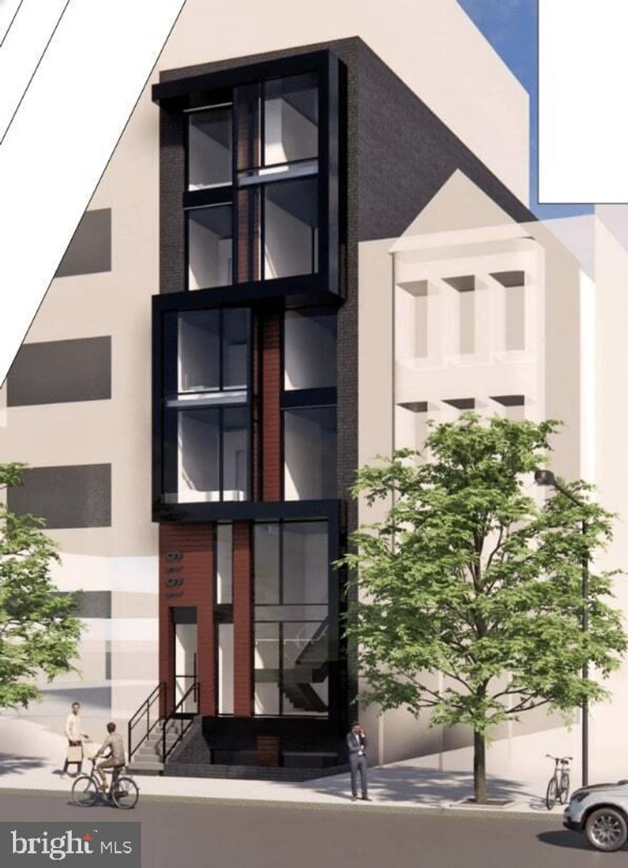 Gutted and vacant, former restaurant with plans for 8 luxury rental units.  Building to left is also being demolished for luxury apartments.