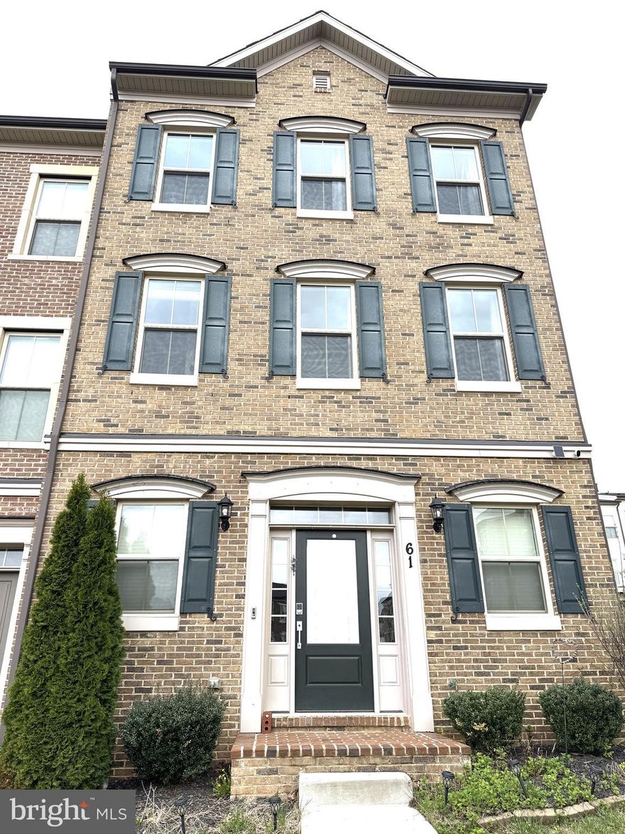 Check out this extremely spacious and gorgeous end unit Townhome with 3 bedroom, 2 full, 2 half bath filled with lot of natural light for rent in the Cabin Branch community. Located at walking distance from the pool and with large courtyard/Green space in the front. The entry level boosts a large Rec room with half bath and 2 car attached garage. As you walk up on the main lv you will find gleaming hardwood floors throughout with family room, dining area, gourmet kitchen with stainless steel appliances, and island seating area. Out back, you will find plenty of room on the oversized deck for entertaining. On the bedroom lvl the Owners suite is spacious with tray ceilings, has a walk in closet. Owners bath with dual vanities, separate shower, and soaking tub. 2 additional bedrooms, laundry area on the upper level and one full bath. Come check out this amazing home today! No smoking, No Pets, and good credit a must! Available immediately!