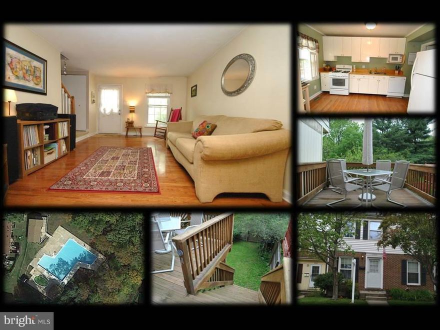 WELL MAINTAINED & MOVE IN READY TOWN HOME! FEATURING: COMMUNITY POOL ACCESS,GORGEOUS HARDWOOD FLOORS THRU MAIN LEVEL,UPDATED KITCHEN WITH NEWER APPLIANCES,LARGE REAR DECK WITH STEPS TO FULLY FENCED IN YARD,BACKS TO TREES AND OPEN COMMUNITY SPACE,UPDATED FULL BATH,CARRIER HVAC SYSTEM,FRESH NEUTRAL PAINT,FULLY FINISHED WALKOUT BASEMENT,LOWER LEVEL PATIO & MORE!