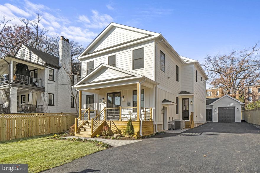 A True Masterpiece.  This home is of unsurpassed build quality with attention to detail at the minutia level.
This home has been painstakingly constructed using a high level of craftsmanship including Pella Windows, stunning cabinetry, estate quality bathroom finishes, stunning interior trim detail, superior flooring quality and the list goes on and on.

This home was constructed by an artisan, someone who truly cares about the "little details".  The curb appeal will pull you in from day one.  The large front porch invites you to relax and unwind.  The wood ceiling on the porch provides a warm and inviting space to relax.  Upon entering the home you will notice the generously sized ceilings, the massive open floor plan, leading you through a living area, dining area and finally a den.  An oversized hybrid room that can be a bedroom or a home office is easily accessible by double swing doors with an adjacent full bath.  The showstopper is the kitchen with an embassy sized island and chef grade appliances.  This home is awash in natural light.  A large pantry off of the kitchen assures space galore for storage.  The rear garden terrace was built to a very high standard with custom stonework.  The backyard is enormous with space for virtually unlimited activities.  On  the second level you will find a stunning primary suite with a five (5) piece bathroom.  The shower is generously sized and plan on relaxing in the gorgeous free standing tub.  Beautiful tile work enhances the feeling of luxury.
In addition to the primary suite are three (3) other bedrooms on the top floor, a gorgeous shared hallyway bath and the first of two laundry centers.  This entire house is awash in natural light and creates a warm and comforting space.
The lower level can be accessed from the main floor or the driveway side of the home and features a Sixth (6) bedroom, another den, a bonus room, a second laundry center  and a full bath.
A detached oversized garage and an electric car charging setup with a double width driveway makes parking for you and your guests a breeze.
This home offers all of the benefits of Takoma Park with a terrific walk score.  This home is a commuter's dream.  
Please compare the build quality, location, and upgrades to any home currently on the market and you will see this is truly a showstopper.