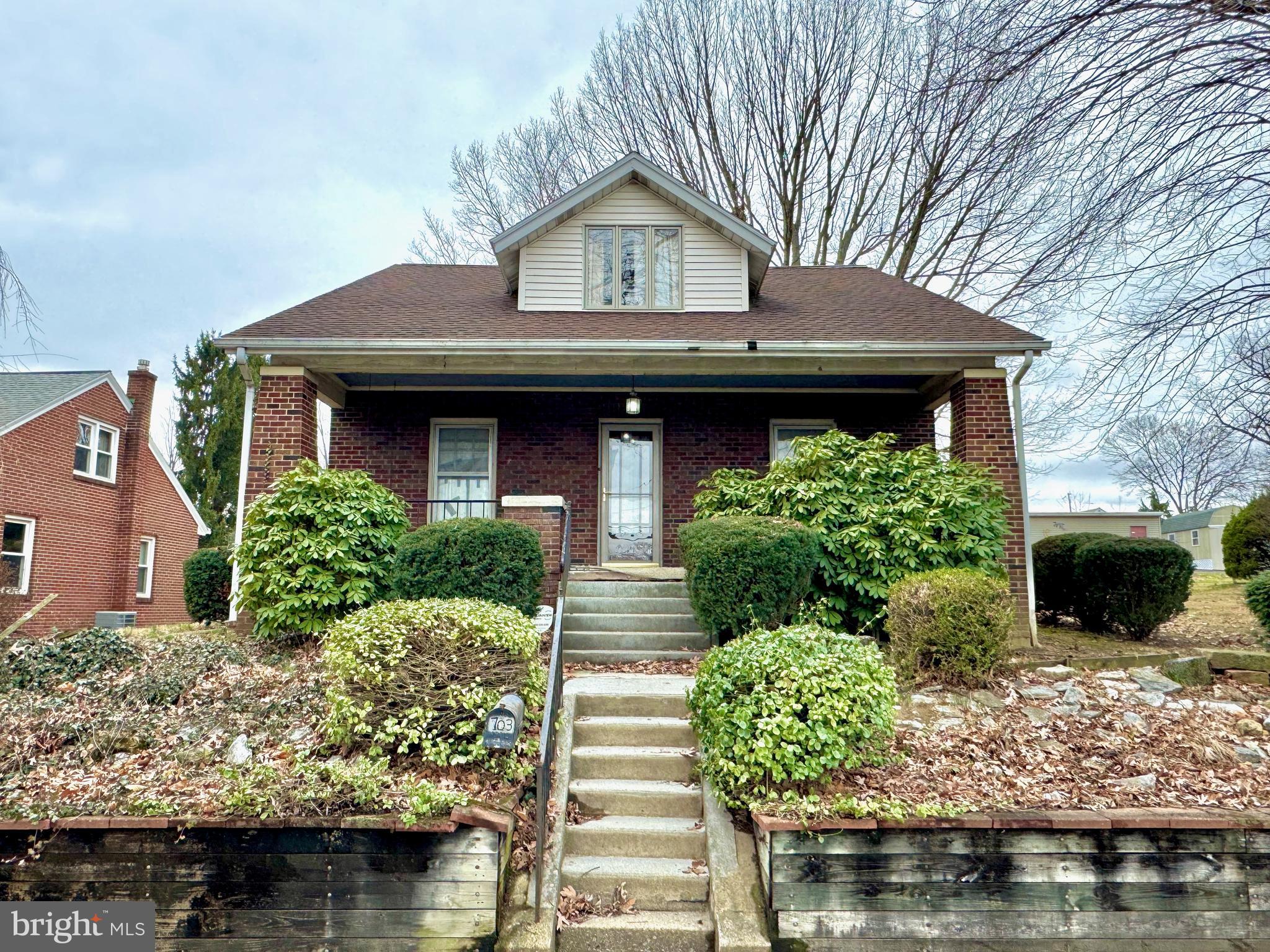 PUBLIC AUCTION - Tuesday April 15th at 5PM at property! Really cute Brick Cape Cod in Lebanon! As you enter in, you are greeted by wood floors that lead you through the living room and back into the dining room. From here, the kitchen is towards the rear of the home and to the right are 2 nicely sized bedrooms with a full bath in between. The second floor is home to a HUGE bedroom, walk in closet and another full bath - a true primary suite! The basement features the mechanicals, a laundry area, plenty of storage and another room that would be great as an office, play area or exercise room! Out back, you will see he nice back yard with the detached 2 car garage back by the alley. Kleinfelter's Auction Terms - 10% Down Day of Sale. Buyer to pay for the Deed Prep, Both Sides of Transfer Tax and a 10% Buyers Premium. Being Sold AS-IS. Please call to schedule your showing today!