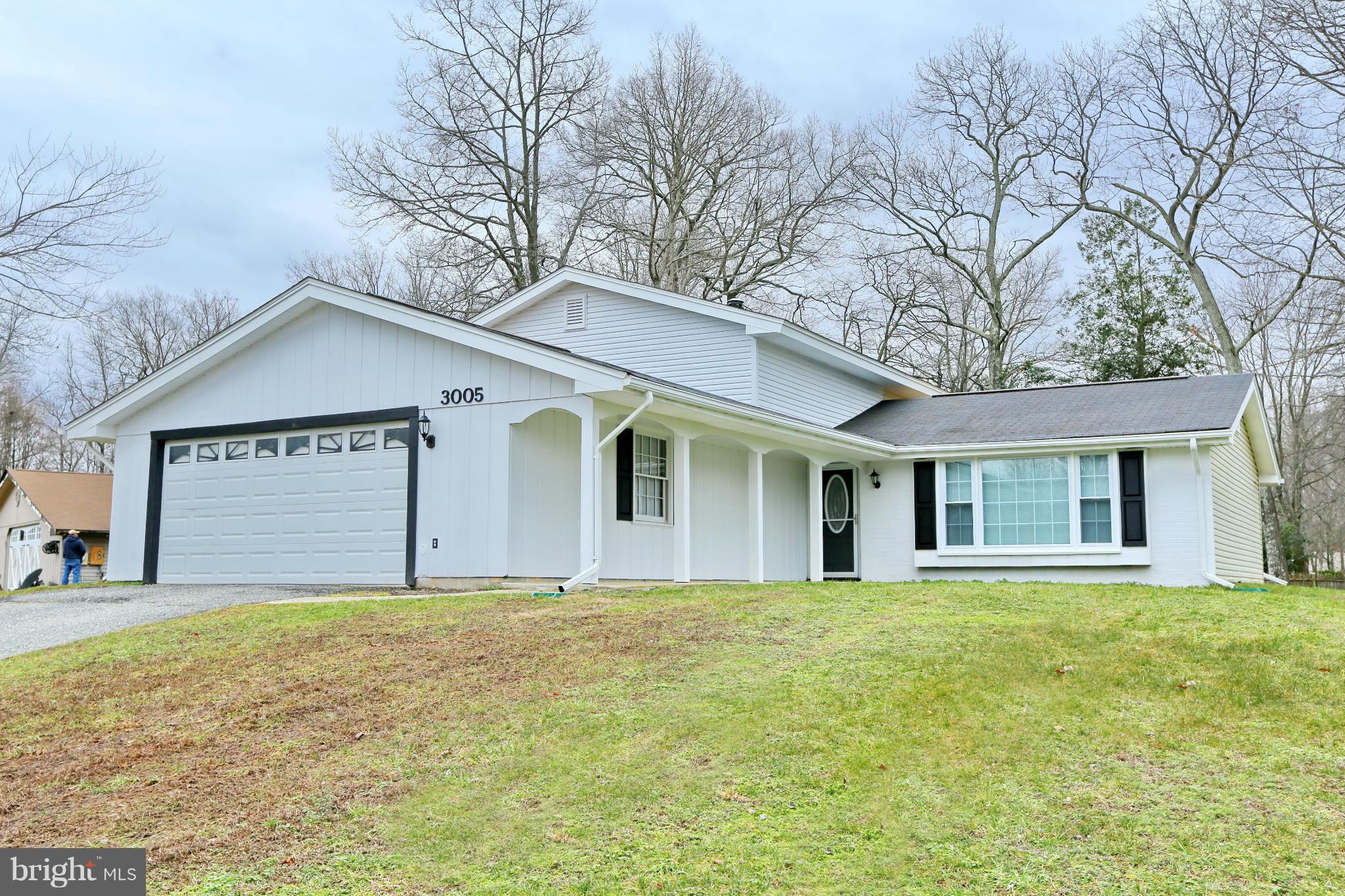House has been completely updated over the past couple of years & new carpet just installed Feb 2016. Energy Star windows just 2 years old. 4 bedrms/3 full baths. One bedroom is on the lower level and has privacy w/it's own full bath. Master on upper level w/full bath. Family rm w/woodstove. Oversize 2 car garage & large back yard w/shed. Great commuter location & home is on cul-de-dac street!