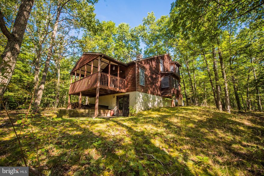 Beautiful & cozy cabin situated in the iconic woodland of Coolfont Mountainside. This cabin is being sold with more than the majority of furnishings. Enjoy the winters by the beautiful fireplace, all year round views and onsite community hiking trails and in the summer take advantage of the community inground heated swimming pool, hot tub and kiddy pool. This cabin is centrally located to several regional attractions, 4 miles to downtown Berkeley Springs, and less than 1 mile to Coolfont Resort and is a successful vacation rental  with Mountainside Getaways and can be your investment today.