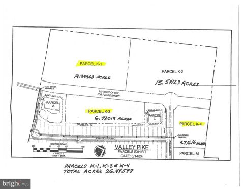 Vacant Land For Sale - Valley Pike<br/> Frederick County, STEPHENS CITY, VA 22655