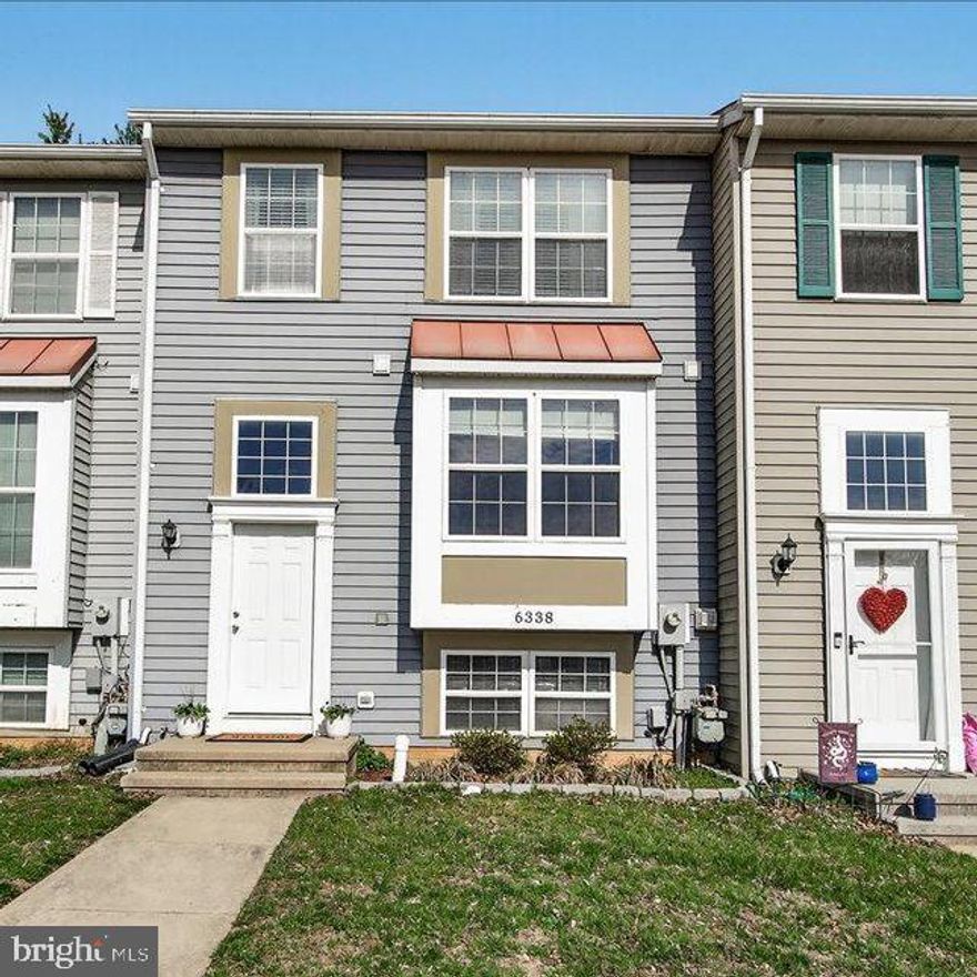 Welcome to 6338 Jacobs Court. A well appointed, light-filled townhome situated on a cul de sac Featuring three finished levels, 3 bedrooms, 2.5 baths, ample parking and is move-in ready.
Step inside to a two-story foyer with decorative ledge with a convenient half bath. The kitchen is thoughtfully designed with a breakfast bar and an open overlook to the foyer, creating a bright and connected feel. Just beyond is the dining room area and family room offering comfortable gathering spaces, with sliding doors leading to the backyard with storage shed.
Upstairs, you’ll find three bedrooms and a full bath, while the fully finished lower level adds flexible living space with many options such as a rec room, guest area, exercise room, along with a full bath and laundry area.  Just waiting for your touches and to make it your home.  Professional photos coming soon,
