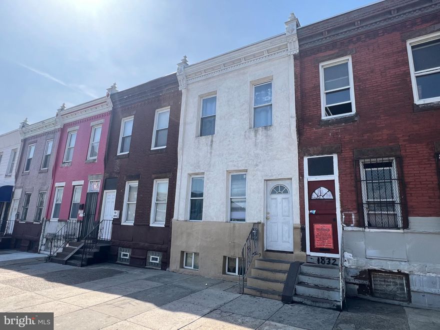 INVESTMENT OPPORTUNITY !!!! Conveniently located to the emerging  Allegheny and Kensington Ave. section. This newly revitalized area is starting to flourish rapidly with new construction, now is the time to engage in this sector.  The first floor consist of 1 bedroom apartment that can be used as commercial. The second floor consist of 2 bedroom, 1 full bathroom, a kitchen and living room. The Zoning is CMX-2.5 so you have options..Make your appointment today!!!!