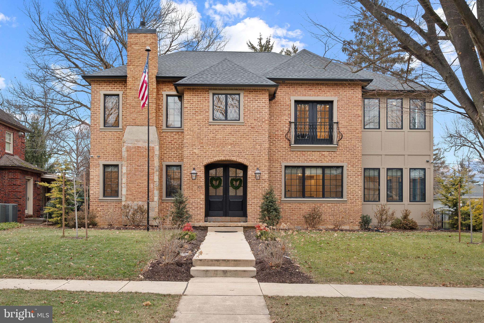 Stunning home on Elm Avenue in downtown sweet Hershey! Step into timeless charm with this exquisite 6-bedroom, 6-bathroom, featuring an open floor plan and soaring 10-foot ceilings. A grand vaulted entryway welcomes you, leading to rich hardwood floors throughout and a lovely wooden staircase. The heart of the home is the oversized kitchen island, complete with a wine nook and a spacious walk-in pantry. Exposed log beams in the kitchen ceiling complement the matching fireplace mantle, adding warmth and character. Enjoy cozy fireplaces with a book or perfect for relaxing evenings. Step into luxury with this expansive primary suite, complete with a private balcony, perfect for enjoying your morning coffee or evening breeze. The suite features two oversized his-and-hers closets, providing ample storage space. The spa-like ensuite bathroom boasts stunning tile and an oversized walk-in shower, creating a serene retreat after a long day. The finished oversized basement offers endless entertainment with a game room, gym, theatre room, additional bedroom, and full bathroom. Sliding glass doors lead to a charming patio, enclosed by an elegant iron fence, ensuring both privacy and style. This home is a rare blend of classic architecture and modern luxury—schedule your showing today! Minutes walking to Derry Township Schools, local restaurants, recreation pool and library.
