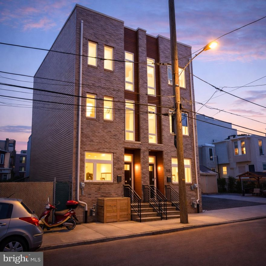 TAX ABATEMENT STILL INTACT!!! Welcome to your next home in the heart of Brewerytown, one of Philadelphia’s most vibrant and rapidly growing neighborhoods. Built in 2019 and owned by just one owner since, this 4-bedroom, 3-bath residence blends modern construction with timeless design, showcasing a classic brick façade and multiple years remaining on the tax abatement to help keep your monthly payment low. The first floor offers an open-concept layout with generous living and dining areas that flow seamlessly into a bright, contemporary kitchen designed for both everyday living and entertaining. Just off the kitchen, a private backyard enclosed by a wooden fence creates the perfect space for grilling, hosting, or relaxing with friends. Upstairs, the second floor includes two spacious bedrooms, a full bathroom, and a convenient laundry room, while the third floor is dedicated to the primary suite - a private level featuring a walk-in closet, sitting area, plenty of natural light, and an en-suite bathroom with a dual vanity. From there, step right up to the full roof deck showcasing sweeping skyline views, ideal for morning coffee or evening drinks. The finished basement expands your living space with a projection-screen setup, full bathroom, utility room, and a fourth bedroom or office. Parking on the block is generally easy, and the home sits among a friendly community surrounded by beautiful newer builds. You’re close to local favorites like The Boody Mutt, Bad Brother, Rybrew, and Baby’s Kusina + Market, with Whole Foods, Giant, Target and Aldi nearby for all your shopping needs. Priced to sell, this Brewerytown home delivers the space, charm, and lifestyle you’ve been waiting for.