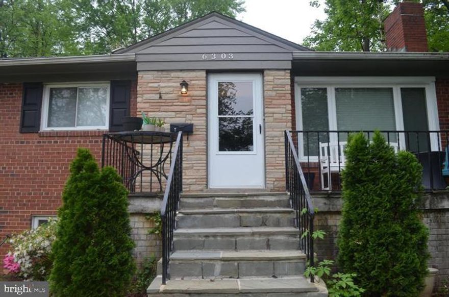 This home is a charmer. It is perched on a small hill with a large front porch and a nice view. It has been just recently updated. The table space kitchen has white cabinets, black granite countertops, stainless steel appliances and ceramic plank flooring. All 3 bathrooms have also been beautifully updated with white vanities or white sinks. There is a separate dining room, fireplace in the living room and refinished hardwood flooring. The basement has 2 additional rooms with a full bath and laundry facilities. The front patio is elevated and very private. There is also a one car garage and driveway parking.