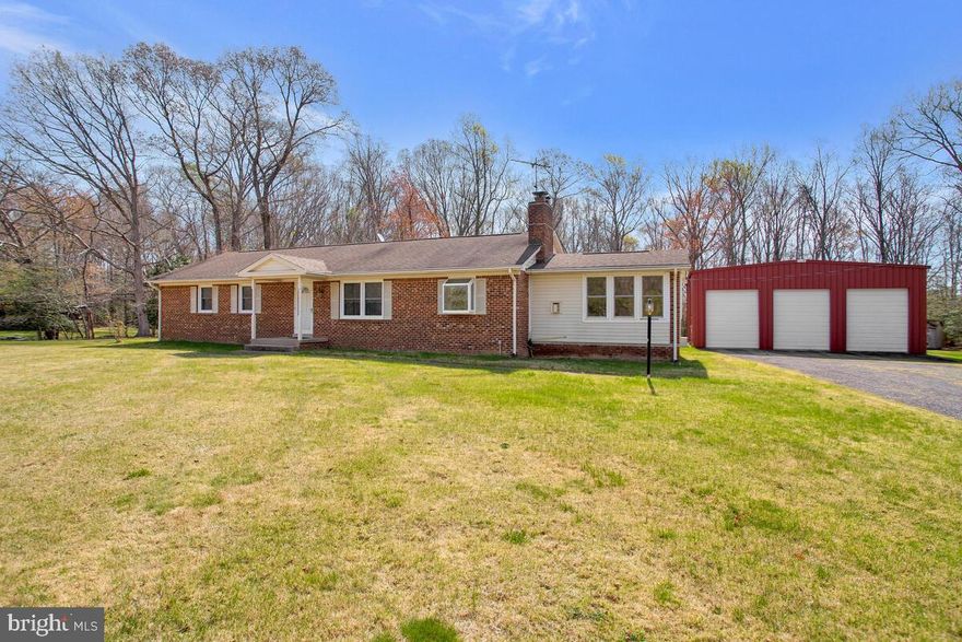 Come see this immaculate rambler located in Aquasco that is surrounded by park land and privacy.  Once Inside this fully updated home you will see a large eat-in kitchen, large owners suite with a walk-in closet, enclosed all season's room, large fully finished basement, separate laundry room, and a basement office/den.  The house also has a large screened in porch for gatherings  to hangout and relax to enjoy the beauty of the property. The large detached garage has an incredible amount of floor area as well. The house also has a "whole" house generator if there is a power outage.  Also included in the sale is the lot next door 17091 Aquasco Farm Road / Total land is 2.029 acres .