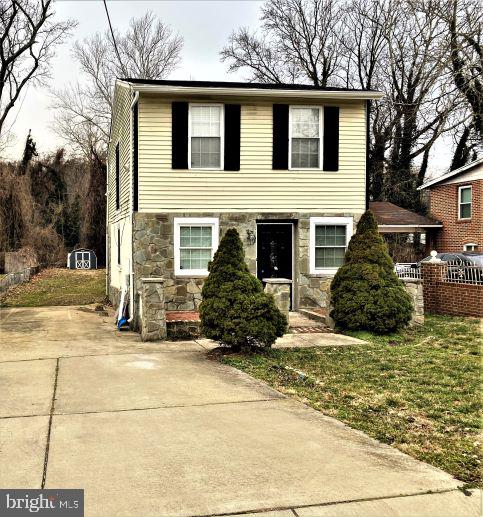 This completely renovated Colonial Single-Family home awaits it's new homeowner(s). The owner has taken away the headaches of dealing high pricey contractors and offer you loads of renovations with many amenities in your move in ready home. Your new home is location minutes to the DC line, Andrews AFB, The Naval Base, MGM National Harbor, Northern Virginia, walk bus lines, metro rail lines and minutes to main highway. Enjoy your exterior features like your beautiful stone facing front, a large yard that leads you to your level back yard, your shed and your extended size double deck. The roof was completely replaced with new plywood and shingles, the HVAC system serviced, new water heater, completely new kitchen with granite countertops, new stove and dishwasher, new sink and bath fixtures, new toilet, ceramic flooring in kitchen and bath, new carpet on the upper level, new light fixtures throughout, electrical work serviced throughout and so much more!
