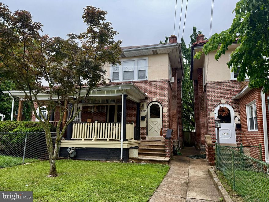 Welcome to 202 East 21st Street in Chester, PA—a prime investment property boasting a remarkable CAP rate of 9.32%. This charming 1,514 square foot brick home seamlessly combines historic charm with modern potential, making it an ideal choice for savvy investors.

Adding to the home's unique character is the charming curved front door, original to the home, which greets you with a touch of elegance. The well-sized front porch, accessed through French doors off the living room, provides a delightful outdoor space for relaxation or entertaining.

Inside, the first floor offers the inviting ambiance of an open floor plan, seamlessly blending style and functionality. The large living room, featuring a non-functioning fireplace with a grand mantle, serves as a striking focal point. This space flows effortlessly into the dining room and is open to a kitchen that impresses with abundant storage and a center island—perfect for both cooking and entertaining. The entire first floor is adorned with luxury vinyl plank flooring, enhancing the modern feel of the space.

Upstairs, you'll find three spacious bedrooms and one well-appointed bathroom. The primary bedroom stands out with its vaulted ceiling and two large closets, offering ample storage and a touch of elegance.

For investors, this property presents a robust opportunity with a tenant in good standing on a month-to-month lease. The tenant has made this their home for over six years and is eager to continue residing here, ensuring immediate and consistent rental income for the new owner.

While the home does require some repairs, the listing price reflects this, offering an excellent chance to add value. This property is a gem for any investor looking to expand their portfolio with a reliable, income-generating asset in Chester. Don’t miss this opportunity to invest wisely in a promising market!