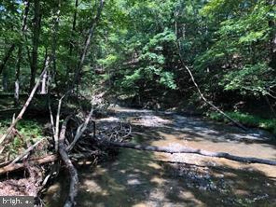 Beautiful, 3.58 acre, WATERFRONT lot in a cul-de-sac.  With over 500 ft on SLEEPY CREEK.  Nice, wooded, building site. Located in Beaver Dam Woods Subdivision. Close to the VA line. Look for the survey markers.
Located in Berkeley Springs which offers historical mineral baths and artist community. Close to Cacapon State Park , where you'll enjoy lodging, dining, golfing, fishing, hiking, clay sports shooting, swimming, tennis and basketball courts.