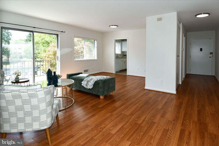 Location, Location, Location! Just steps from the Grosvenor Metro Station and Minutes from downtown Bethesda!!! This sun-filled top-floor home features a private balcony, storage unit, space for a desk or extra storage,  new floors in 2023,  paint and new light fixtures in 2025 and new HVAC system in 2025.  All utilities are included in the condo fee, electricity, gas, water, heat and A/C. Enjoy the community amenities- swimming pools, tennis courts, playground and clubhouses. Additional features extra storage and unassigned parking and ample street parking. Located minutes from Pike and Rose, NIH, Walter Reed, downtown Bethesda, and major commuter routes, this residence blends comfort, convenience, and value.  Don’t miss the opportunity to own a home in a truly unbeatable location—schedule your showing today!