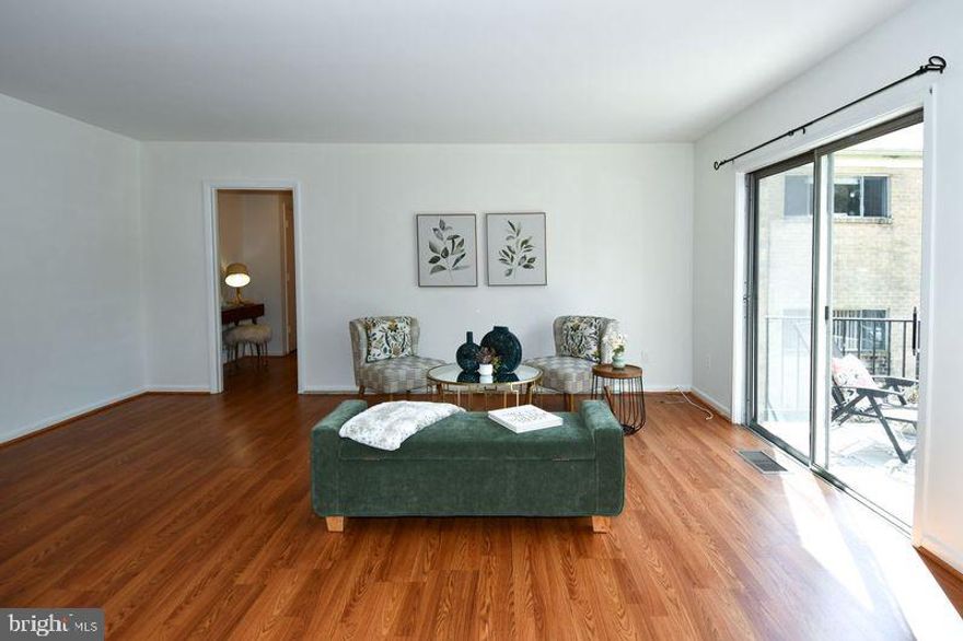 Location, Location, Location! Just steps from the Grosvenor Metro Station and Minutes from downtown Bethesda!!! This sun-filled top-floor home features a private balcony, storage unit, space for a desk or extra storage,  new floors in 2023,  paint and new light fixtures in 2025 and new HVAC system in 2025.  All utilities are included in the condo fee, electricity, gas, water, heat and A/C. Enjoy the community amenities- swimming pools, tennis courts, playground and clubhouses. Additional features extra storage and unassigned parking and ample street parking. Located minutes from Pike and Rose, NIH, Walter Reed, downtown Bethesda, and major commuter routes, this residence blends comfort, convenience, and value.  Don’t miss the opportunity to own a home in a truly unbeatable location—schedule your showing today!