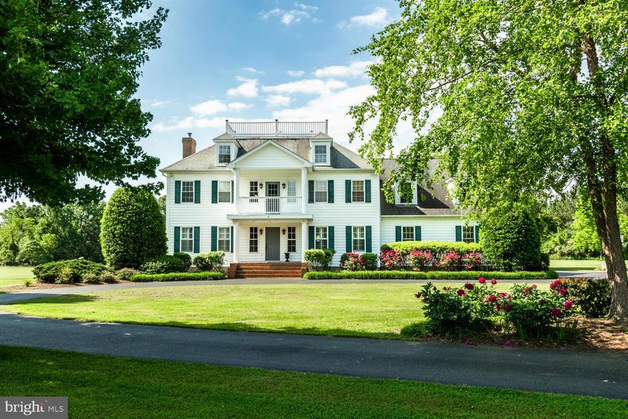 This expansive property offers 21.59 +/- acres with a stunning Southern Colonial home, a custom pole barn, and detached 4 car garage. The home offers ample space with 5 bedrooms and 3.5 baths, ensuring plenty of room for family and guests alike. The kitchen features sleek granite countertops, modern appliances, and ample counter space for easy entertaining. Adjacent to the kitchen, a sunroom provides the perfect spot for morning coffee or unwinding and soaking in the native Eastern Shore wildlife that frequent the property. Upstairs offers 4 well sized bedrooms, as well as the primary suite with its own en-suite bath and 2 walk in closets for ample storage. Outside, a sparkling pool awaits on hot summer days, surrounded by a spacious deck ideal for sunbathing and hosting outdoor gatherings. The detached garage with a workshop is an ideal space for hobbyists and DIY enthusiasts, offering ample space for projects and storage, as well as an 8,000 lb lift. Additionally, a custom pole barn built in 2018 features a finished gathering room equipped with a bar and oversized doors, offering endless possibilities for entertaining as well as boat or RV storage. For those with equestrian interests, the property features a sprawling horse pasture, providing plenty of room for your four-legged friends. Recent upgrades include a new roof (2018), HVAC (2023), washer and dryer (2022), windows throughout the first floor(2023), and owned solar panels with 30 year warranty (2023). Whether you're seeking tranquility or adventure, this property has it all. Secluded yet conveniently located to Easton or Cambridge, it offers the perfect blend of privacy and accessibility. Sold as-is.