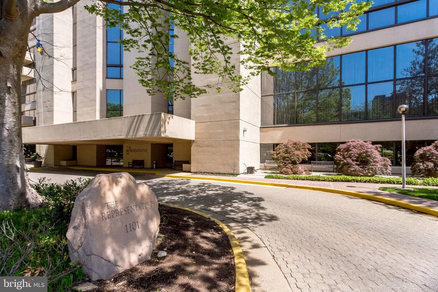 Welcome home to The Representative! Easy living, just a short walk to Pentagon City shops and Metro, Convenient to Crystal City and National Landing/Amazon HQ. This luxury 1,245 square foot one bedroom condo is filled with natural sunlight and space! Enjoy a renovated & expanded open kitchen with newer cabinets, appliances and granite countertops. Boasting gorgeous Oak Cherry wood floors throughout the living areas, marble flooring in the bathrooms, designer cabinets and custom built-ins. Well appointed with an in unit washer/dryer, custom closets, private carpeted terrace and no shared walls. Ample closet space within the condo as well as two additional storage areas accompany the home. Water heater replaced in 2018, HVAC in 2011. The covered garage parking space is just steps from the elevator and secure bike storage is located within the building. The Representative offers concierge style living featuring free communal laundry on each floor, a recently updated gym, pool and sauna, party room, car wash bay in the garage and 24 hour staffed desk. Easy commute to DC, Georgetown, Arlington, Old Town Alexandria and more.  **Offer deadline 12 noon Monday 2/17**