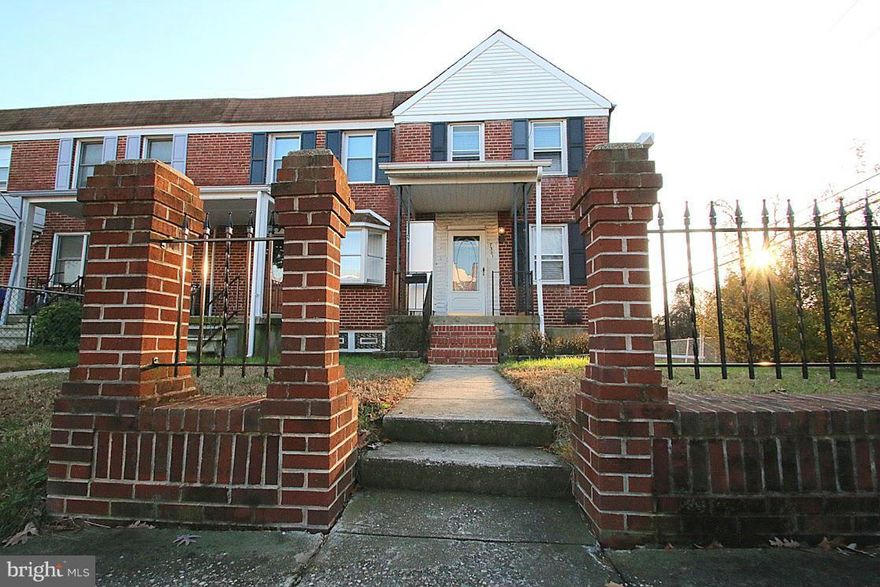 Dundalk - LARGE end of group townhouse with bonus living space provided by the main floor addition.  This 3 Bedroom, 2 Full Bath home has generous room sizes, updated kitchen w/breakfast bar, finished lower level, central air & more. Exterior features include covered porch, large deck, shed & additional parking in the back. This house backs to woods so there is no home immediately behind you.