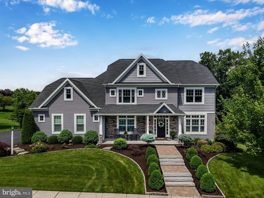 Welcome to 2004 Spring Ct, a custom-crafted home nestled in the highly sought-after Braeburn Estates within the Mechanicsburg School District. This exquisite 5-bedroom, 4.5-bath residence offers a perfect blend of luxury, comfort, and outdoor living. Step into the stunning backyard oasis featuring a saltwater gunite pool with integrated lights, waterfalls, diving rock, and a self-cleaning system. Entertain with ease at the outdoor kitchen or unwind by the wood-burning firepit, all surrounded by extensive hardscaping, lush landscaping, and two retractable awnings for added shade and comfort. Inside, you’ll find hand-scraped hickory floors throughout, custom plantation shutters, and a versatile office with a large walk-in closet ideal for tech storage. The gourmet kitchen is a showpiece with a custom reclaimed wood vent hood and shelving, a Sub-Zero refrigerator, Wolf gas range, quartz center island with seating, and a spacious walk-in pantry. The open family room centers around a cozy fireplace with a reclaimed wood mantel, perfect for relaxing evenings. Formal dining room for entertaining. 2nd floor features a generous sized primary bedroom with walk in closet and retreat-like bath. A guest suite with private bath and walk in closet is perfect for hosting friends for the weekend. 3 additional bedrooms and shared hall bath gives you all the space you need to grow and entertain. Finished walk out lower level with ample storage, rec room and full bath adds a whole level of options.The fenced yard offers privacy while backing to acres of green space and walking trails. 3 car garage. Ideally located with quick access to downtown Harrisburg and all major highways, this exceptional home offers a rare opportunity to enjoy luxury living in a prime location. Schedule your private tour today!