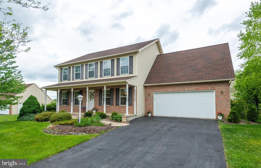 THIS IS THE ONE! Recently inspected by Dwelling Diagnostics, this Foxpointe 4 bedroom 2.5 bath center hall colonial is a one owner property with a full unfinished walk out basement and oversized deck overlooking a very special Native Pollinator Garden  in the backyard. Inside you will find an abundance of natural light. Granite island kitchen w pantry adjoins the family room with a gas fireplace. Tucked away next to the upstairs Primary Bedroom, you will find plenty of storage options including 6 closets smartly designed over the whole width of the garage in a bonus room. You could even make this a small office or exercise area, You’ll love the 2nd floor laundry! Quality built with custom features by Galen Dreibilbis on a .31 acre lot, this property has a hot water return system, a water heater which vents outside, and both basement and garage shelving and curtains included. Autumnwood Park and Happy Valley Vineyard and Winery can be found nearby. Professionally managed by Paradigm . Room sizes approximate. Buyer to verify.